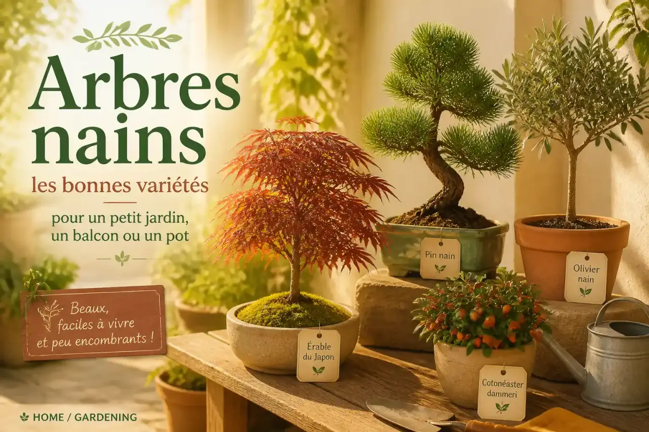 Arbres nains : les bonnes variétés pour un petit jardin, un balcon ou un pot