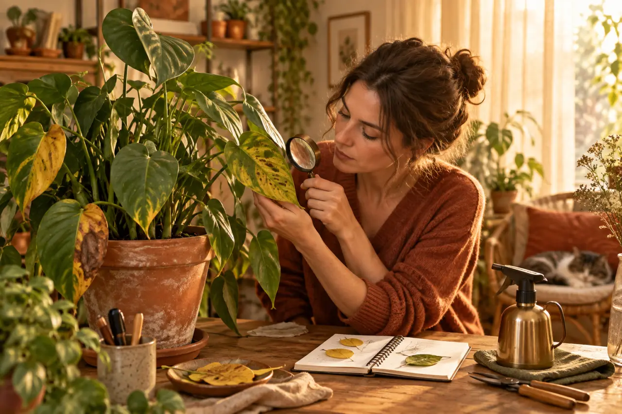 Maladie des plantes vertes : identifier la cause avant de traiter