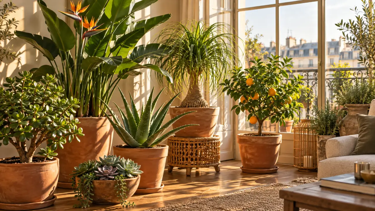 Plein sud sans dégâts : les plantes d'intérieur qui tiennent 4 à 6 h de soleil direct