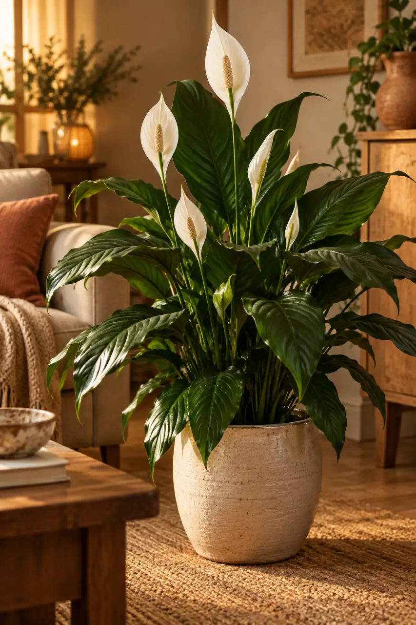 Le Spathiphyllum, la plante verte à fleurs blanches des pièces peu ensoleillées