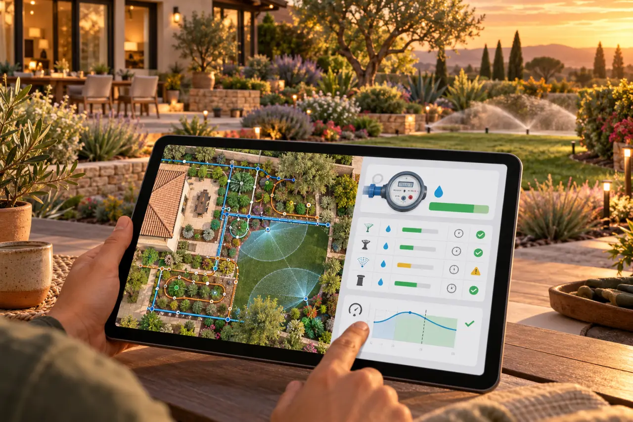 Un logiciel gratuit de plan d’arrosage automatique doit vérifier le débit, pas seulement dessiner le jardin