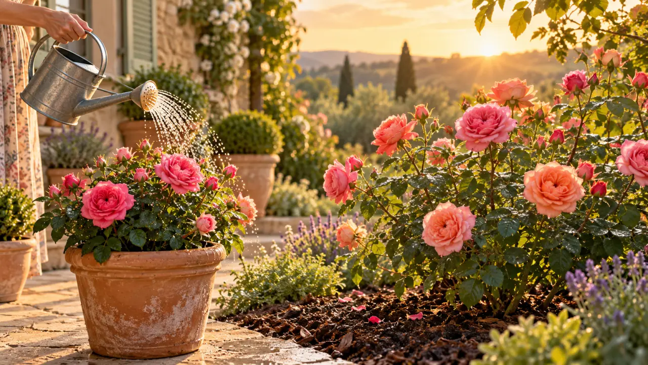 Faut-il arroser les rosiers ? Les bons repères en pot et en pleine terre
