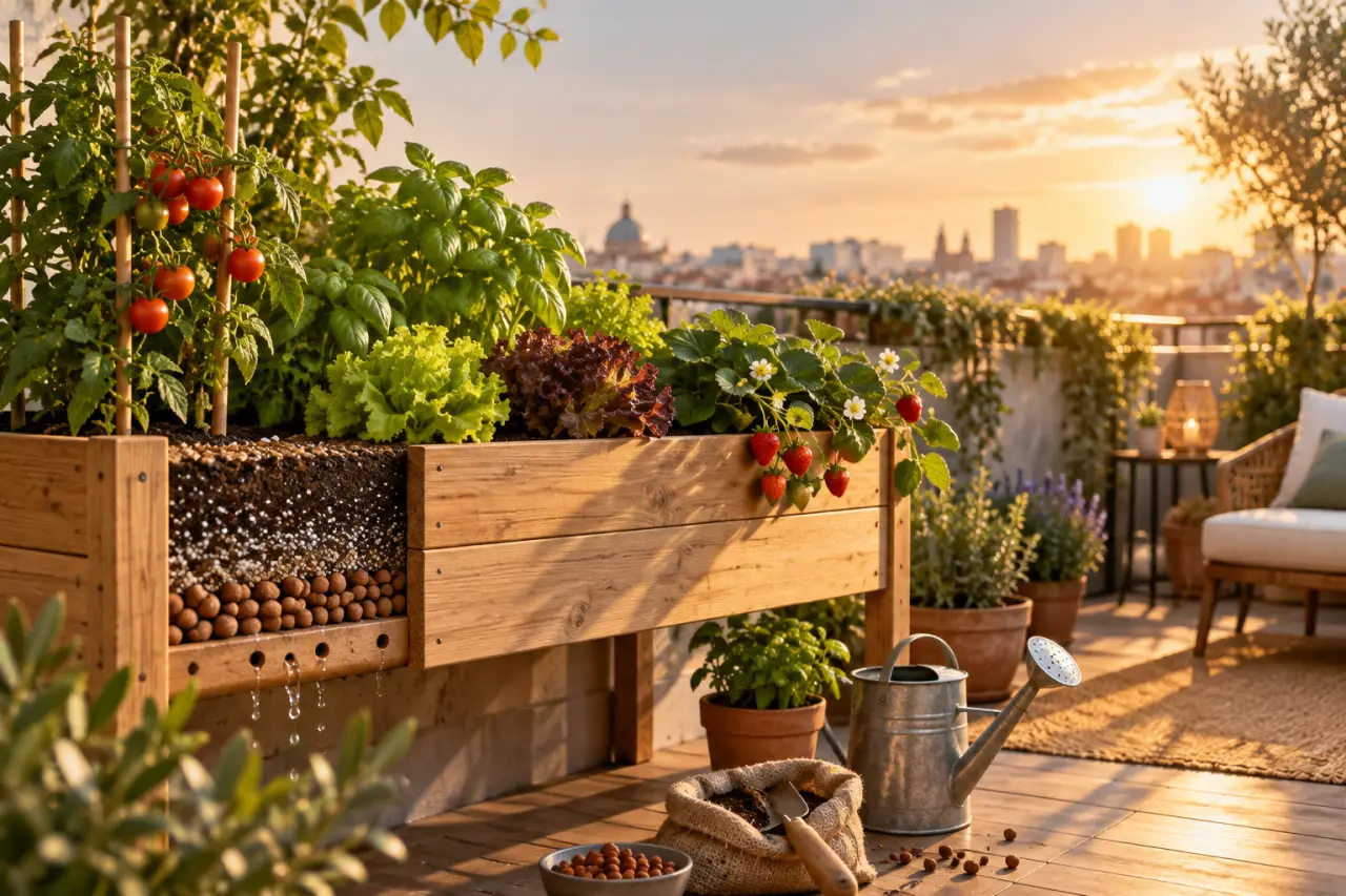 Potager sur pied : 4 critères pour cultiver sur balcon sans noyer vos plants