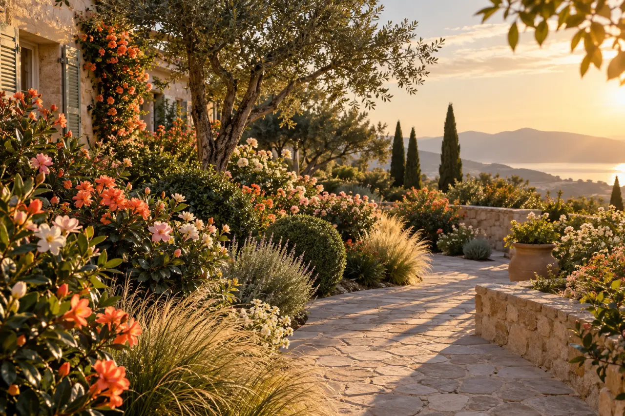 Les arbustes fleuris persistants structurent le jardin et le colorent toute l’année